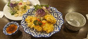Fried rice (with added tofu!) and fried corn at Gapao in Kyoto