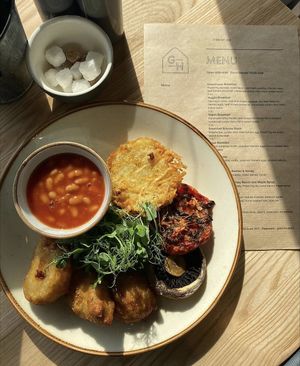 Vegan breakfast at Greenhouse Cafe & Kitchen in Montgomery