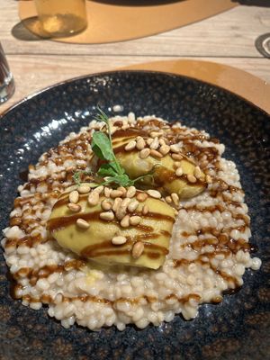Roasted celeriac and barley risotto   at Horta in Funchal