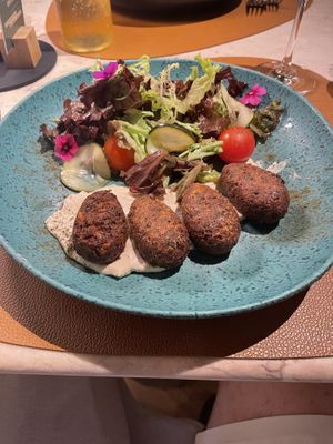 Falafel and salad  at Horta in Funchal