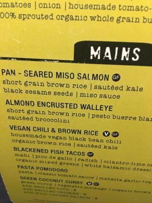 Menu at MSP - French Meadow Bakery & Cafe - T1 in Minneapolis