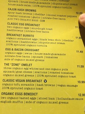 Menu at MSP - French Meadow Bakery & Cafe - T1 in Minneapolis