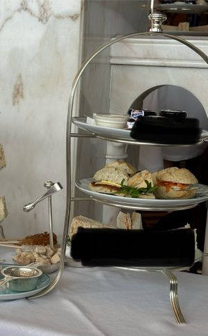 Unlimited vegan sandwiches (my wife’s vegetarian ones blanked out!)  at Reid's Palace in Funchal