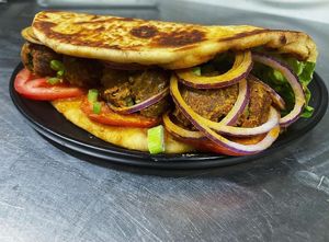 Vegan Mali Kofta wrap at Elender's in Thomas