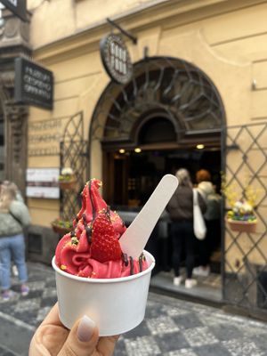   at Little Chimney Gelato & Bakery in Prague