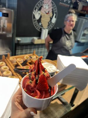   at Little Chimney Gelato & Bakery in Prague