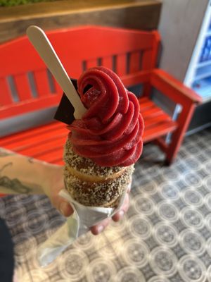   at Little Chimney Gelato & Bakery in Prague