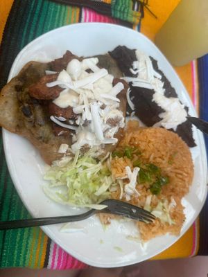 Delicious Chili Relleno Asada Seitan  at Vegano Mexicano in Portland