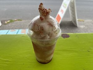 tamarind & Tajin slushie!  at Vegano Mexicano in Portland