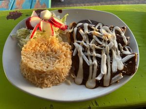 Enmolada  at Vegano Mexicano in Portland