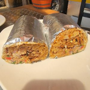 Burrito at Vegano Mexicano in Portland