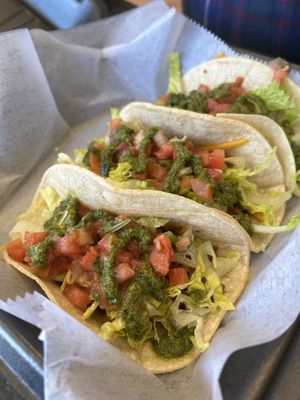 Three Chihuahua tacos  at Doggie Style in Rehoboth Beach