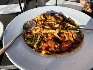 Pasta primavera    at Sparky's Landing in Mount Shasta