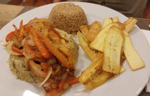 Chickpea tortilla at Life is Good Cartagena in Bolivar