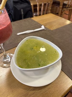 Andean soup  at Life is Good Cartagena in Bolivar