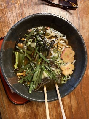 Vegan Udon  at Ogura Cha-Ya in Kyoto