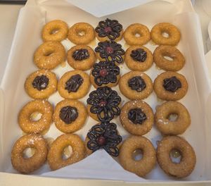 Chocolate lovers (2 dozen) at Chani's Donuts in San Diego