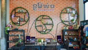 Interior at Phum Phor Coffee Restaurant in Sukhothai