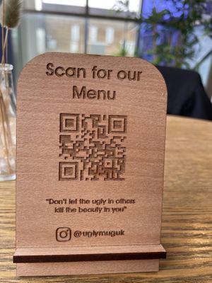 Scan for full menu  at Ugly Mug  in Wellingborough