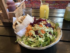 Falafel sandwich   at Falafel Bar in Manuel Antonio