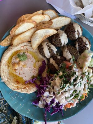 Falafel Plate  at Falafel Bar in Manuel Antonio
