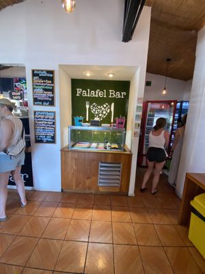 Toppings bar x2  at Falafel Bar in Manuel Antonio