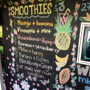 smoothies  at Falafel Bar in Manuel Antonio