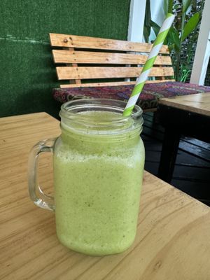 Pineapple mint smoothie  at Falafel Bar in Manuel Antonio