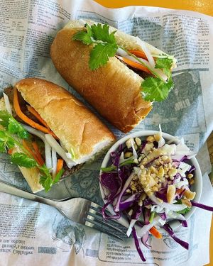 Tofu Mushroom Banh Mi at Banh Mi A&B in Halifax