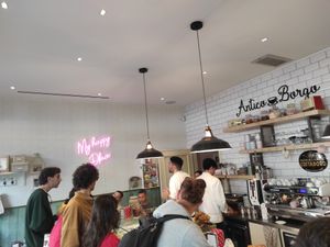 Inside at Antico Borgo Caffè in Turin