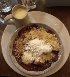 Vegan crumble 😋  at The Quill And Scholar in Lichfield
