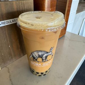 classic black milk tea (with oat milk)   at Boba Guys in Costa Mesa