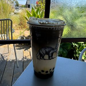 Black Sugar Hojicha   at Boba Guys in Costa Mesa
