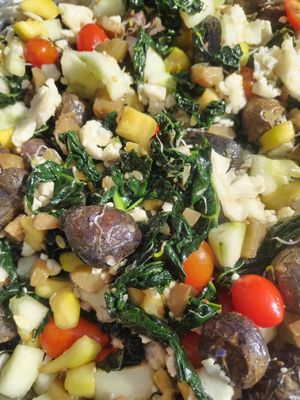 Ensalada con papas nativas at Restaurante AY NI in Sucre