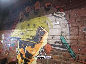 mural at Tacos Gus in Mexico City