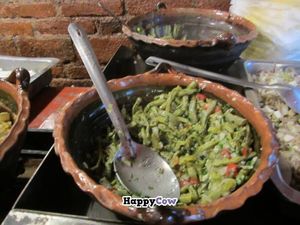 nopales (cactus) at Tacos Gus in Mexico City