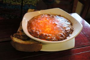 Vegetarian chili at Brunch de Salento in Salento