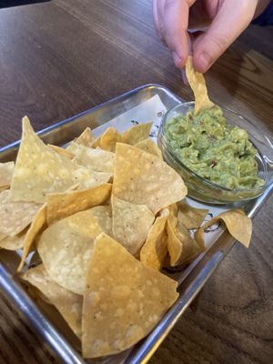 Chips and guacamolee  at Tipsy Putt in Monterey