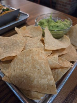 Chips and guacamole at Tipsy Putt in Monterey