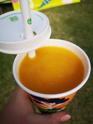 Mango Smoothie at Juice Station in Bayswater