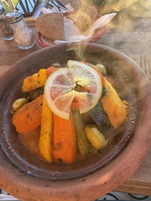 Tajin vegan  at Zaman Food in Marrakech