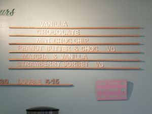 Vegan ice-cream at Shepherds Ice Cream in Abergavenny