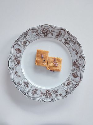 Sukhdi cake, by Curious People (Gujarati Home Cooking), delicious wheat flour and jaggery fudge cookie with fennel seeds (and sesame?), 11th of July, 2025. at Cornershop  in Johanneshov