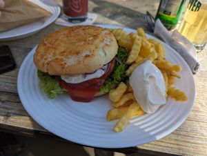 No Chicken Burger at Deichkombüse in Neuharlingersiel