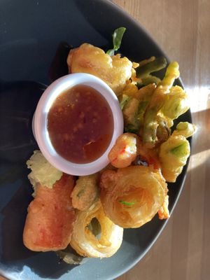 Tempura vegetables   at The Pickled Palm - Puerta del Sol in Fuerteventura