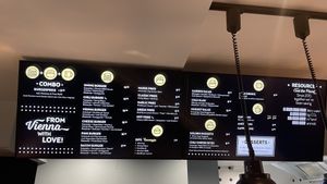 The Menue  at Swing Kitchen in Zurich