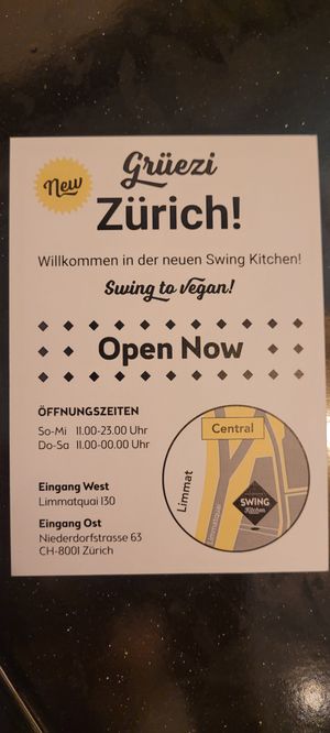  at Swing Kitchen in Zurich
