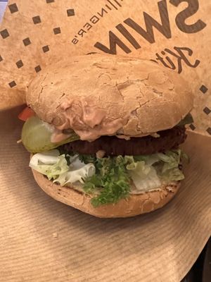 Swing burger  at Swing Kitchen in Zurich