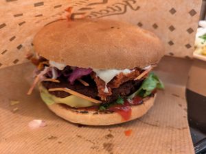 Cheese burger (juicy and nice) at Swing Kitchen in Zurich