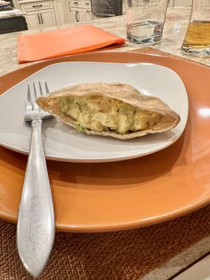 Vegan egg salad  at Salisbury House at Bethany Beach in Frankford